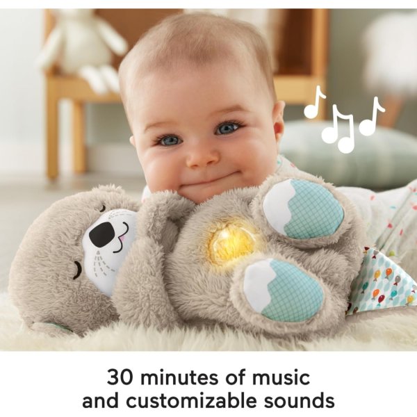 fisher price sound machine soothe 'n snuggle otter portable plush baby toy2