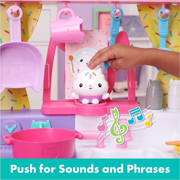 gabby’s dollhouse, cakey play kitchen set, for kids ages 3 and up (1)