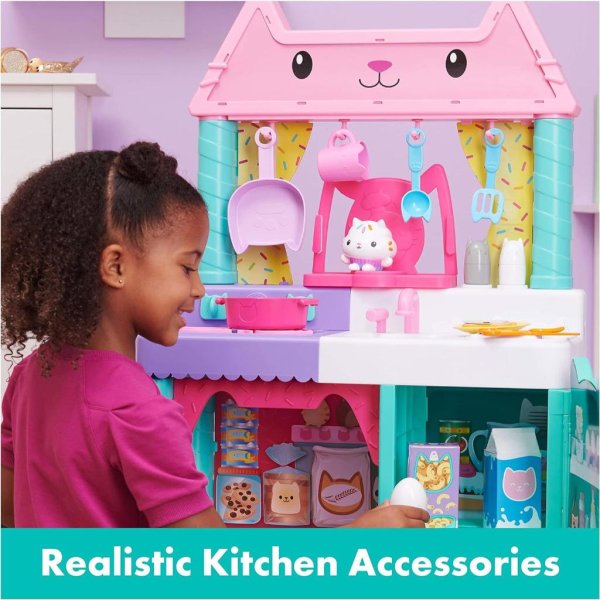 gabby’s dollhouse, cakey play kitchen set, for kids ages 3 and up (2)