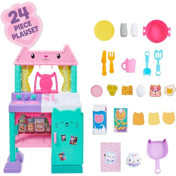 gabby’s dollhouse, cakey play kitchen set, for kids ages 3 and up (3)