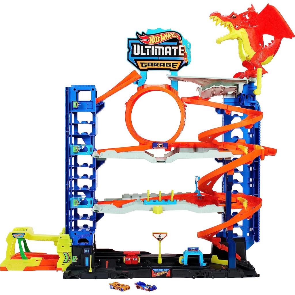 hot wheels city ultimate garage playset with 2 die cast cars3