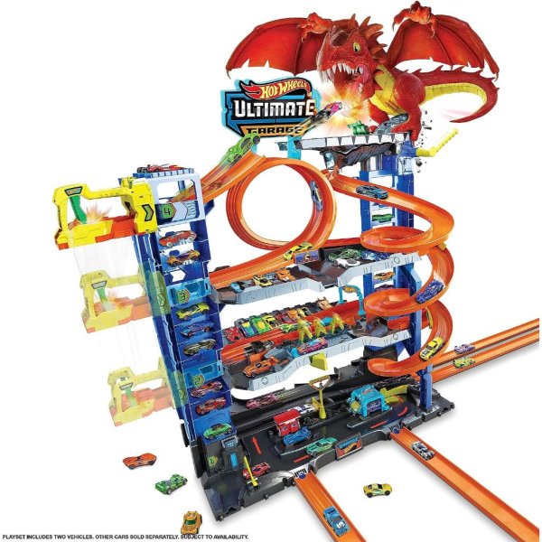 hot wheels city ultimate garage playset with 2 die cast cars4