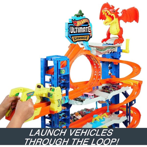 hot wheels city ultimate garage playset with 2 die cast cars7