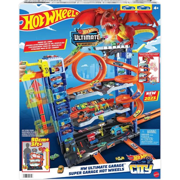 hot wheels city ultimate garage playset with 2 die cast cars8