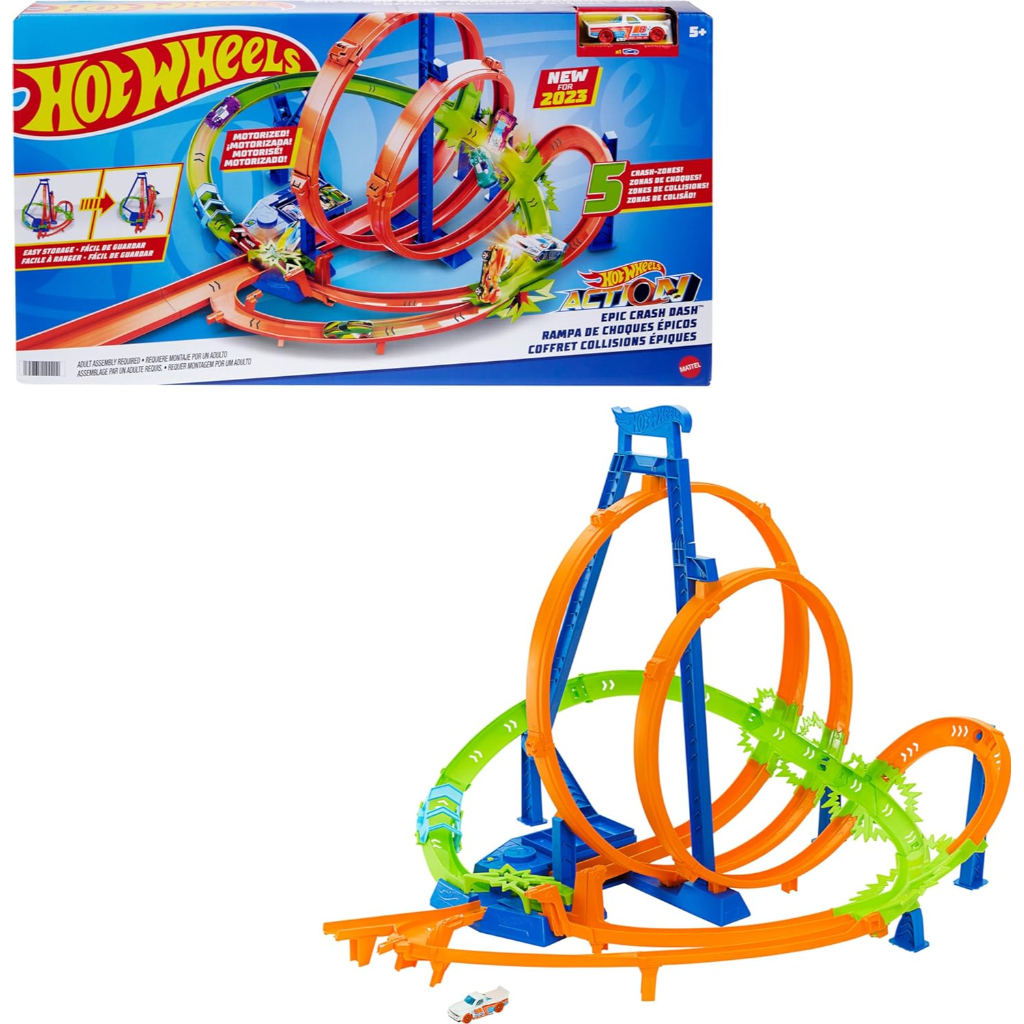 hot wheels epic crash dash track set2