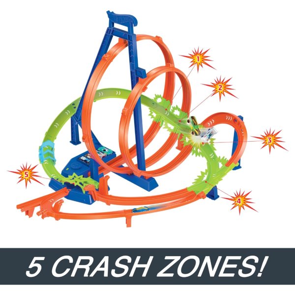 hot wheels epic crash dash track set6