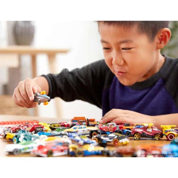 hot wheels set of 20 toy cars & trucks in 1:64 scale4