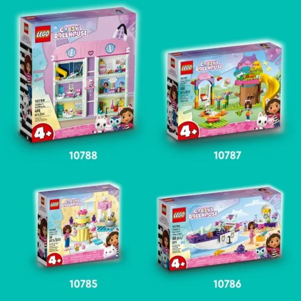 lego gabby's dollhouse gabby & mercat’s ship & spa 10786 building toy for fans of the dreamworks animation series, boat playset (7)