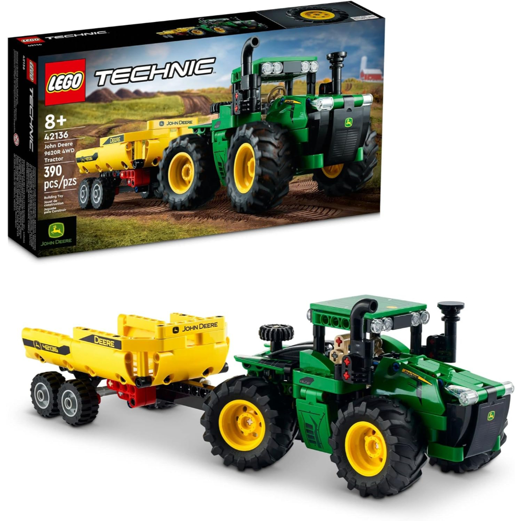 lego technic john deere 9620r 4wd tractor toy 421363