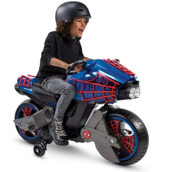 marvel spider man 6v battery powered motorcycle boys ride on toy by huffy7