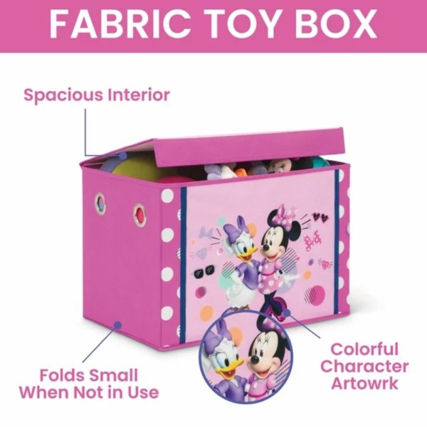 minnie mouse 3 piece art & play toddler room in a box by delta children (2)
