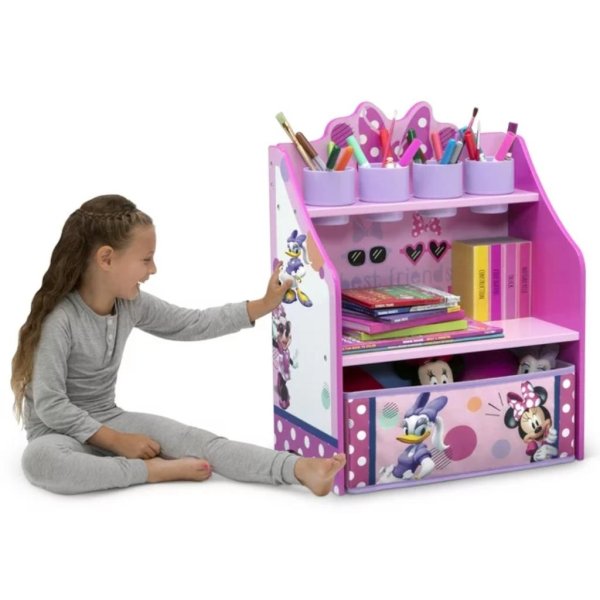 minnie mouse 3 piece art & play toddler room in a box by delta children (6)