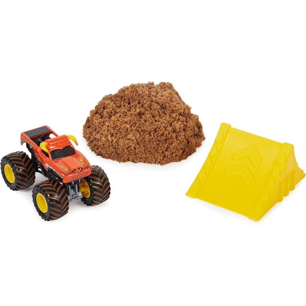 monster jam, el toro loco monster dirt 1lb playset with official 164 (4)