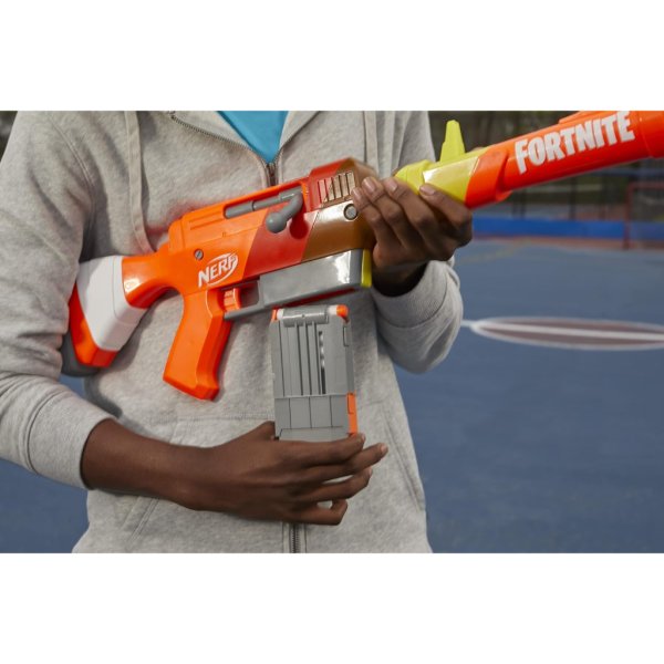 nerf fortnite hr dart blaster ruff wrap design with 6 elite darts2