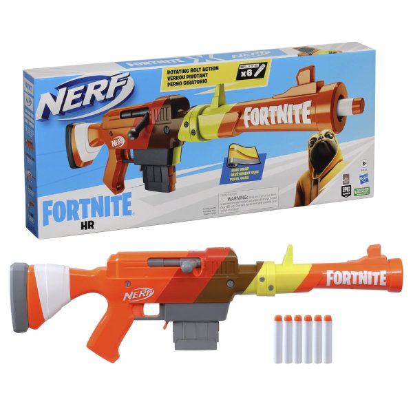 nerf fortnite hr dart blaster ruff wrap design with 6 elite darts4