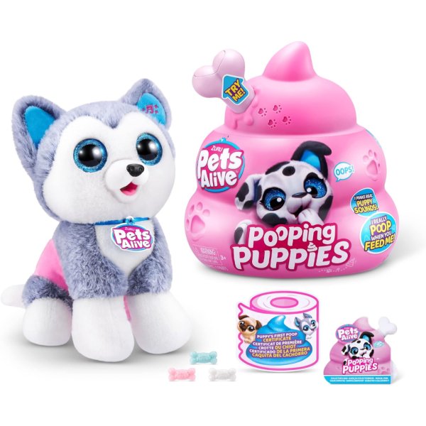 pets alive pooping puppies (husky) by zuru3