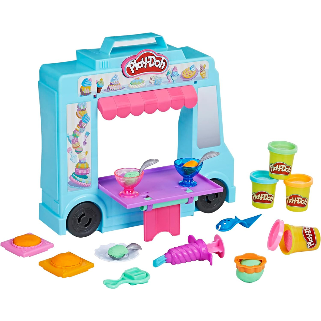 play doh 20 piece ice cream truck play kitchen, multicolor1