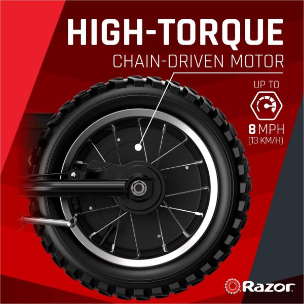 razor miniature dirt rocket mx125 electric powered dirt bike (3)