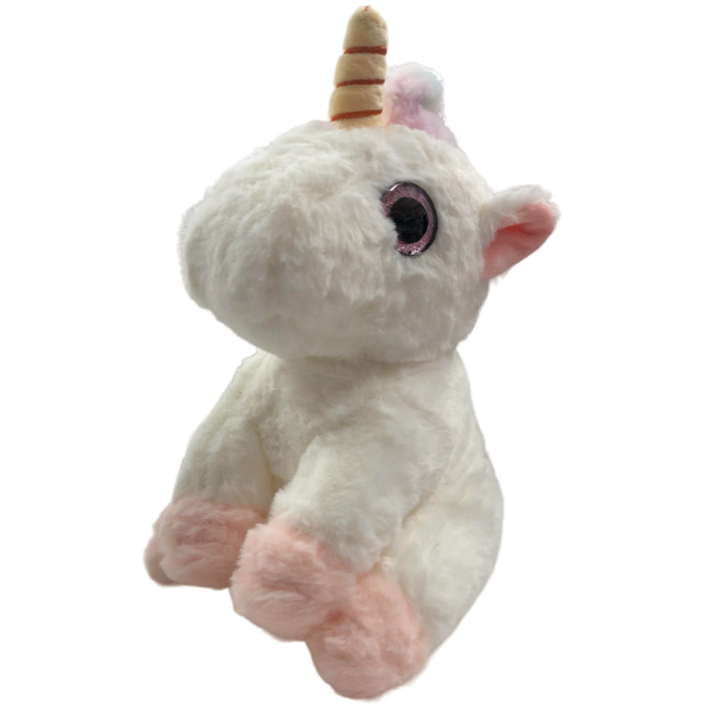 small white unicorn stuff plush