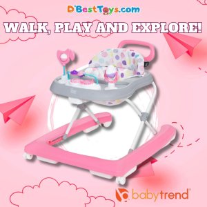 Smart Steps Trend PLUS 2-in-1 Walker with Deluxe Toy- Orbits Pink
