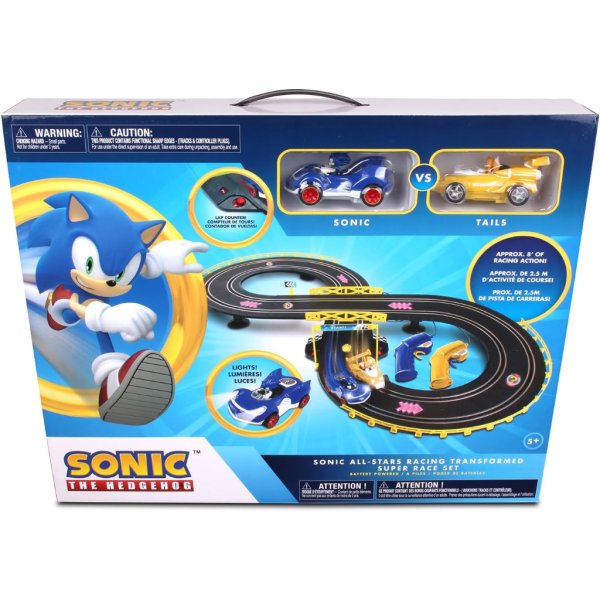 sonic & tails rc slot car set race set vehicle6