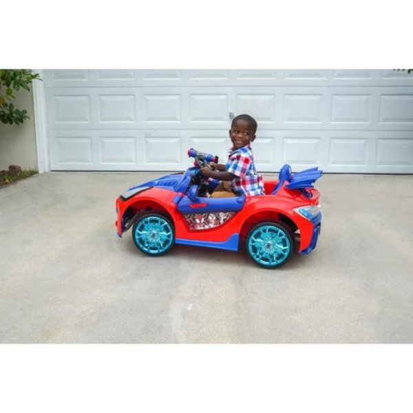 spider man 6 volt super car ride on for children ages 3+ years (9)