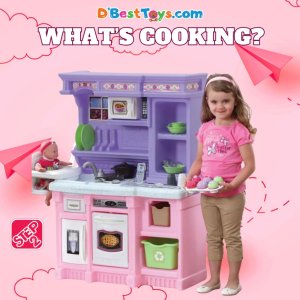 Step2 Little Bakers Kids Play Kitchen with 30 Piece Accessory Play Set