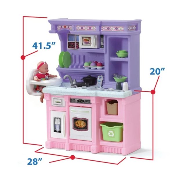 step2 little bakers kids play kitchen with 30 piece accessory play set2