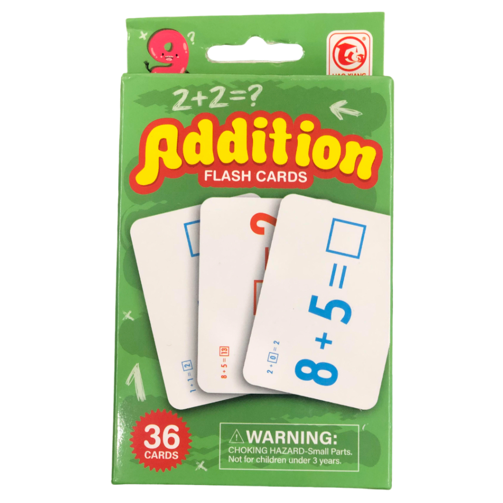 addition flash cards