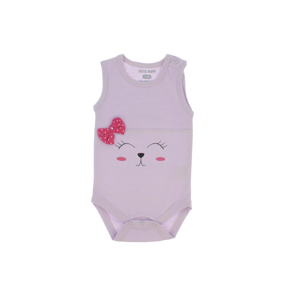 cutie baby romper in interlock