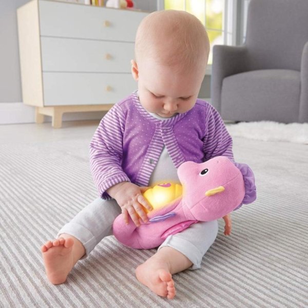 fisher price soothe & glow seahorse pink5