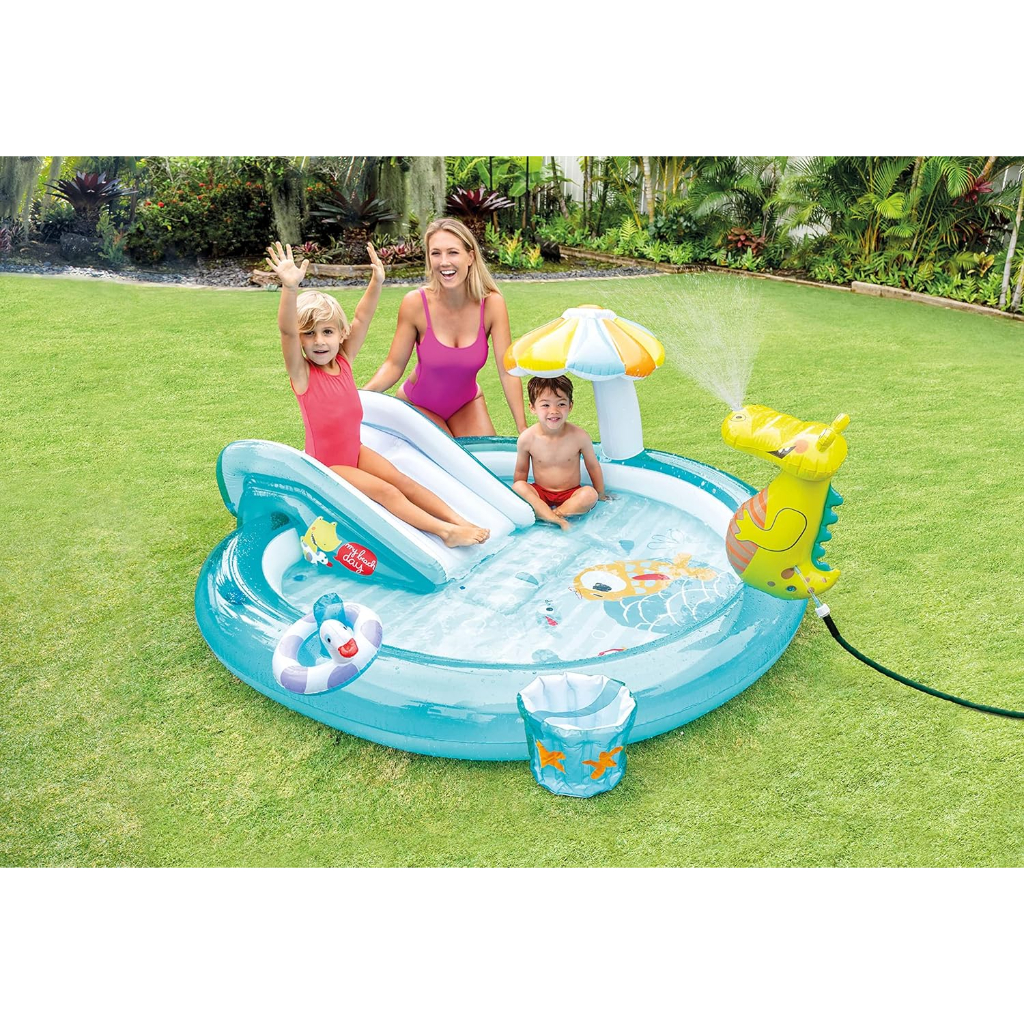 intex gator inflatable play center w slide (8)