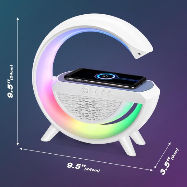 led wireless charging speaker1