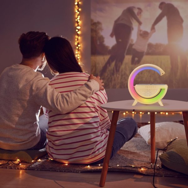 led wireless charging speaker2