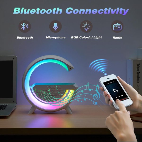 led wireless charging speaker4