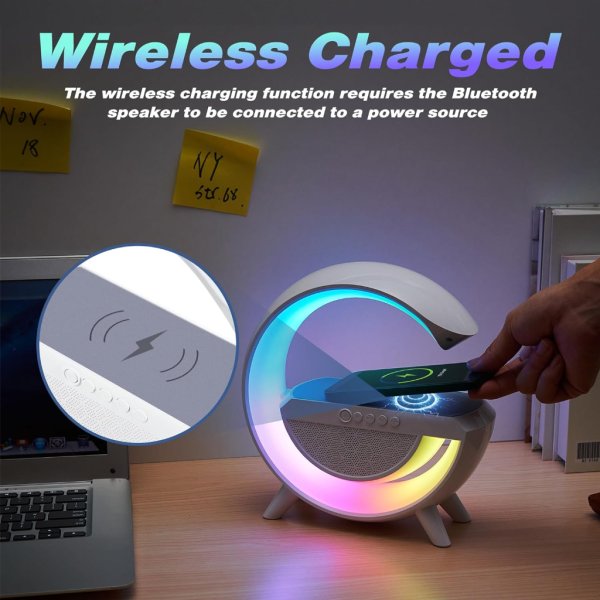 led wireless charging speaker5