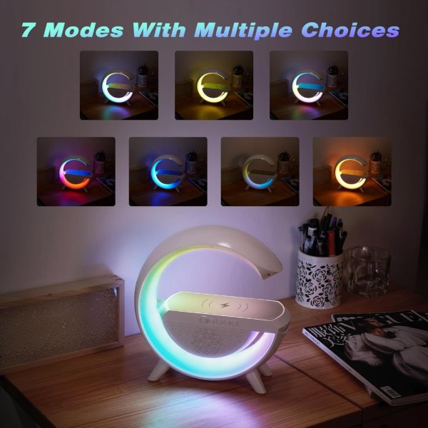 led wireless charging speaker6