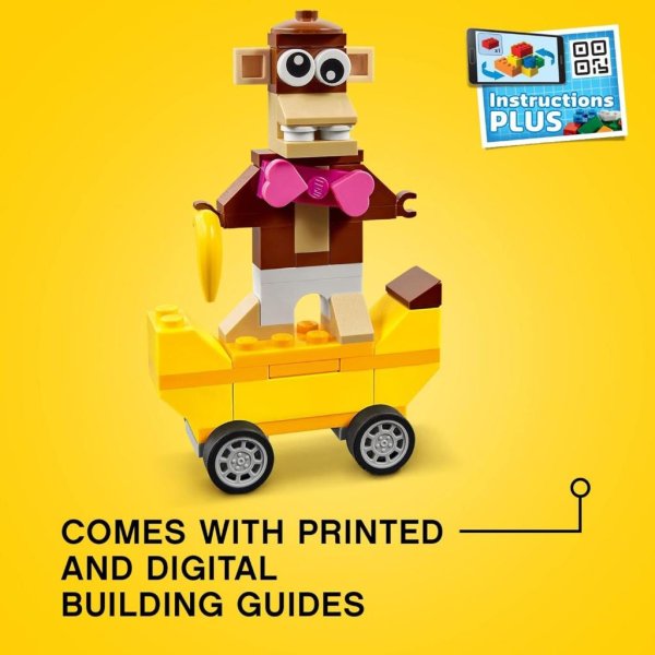 lego classic bricks and wheels 11014 kids’ building toy with fun builds (653 pieces)1