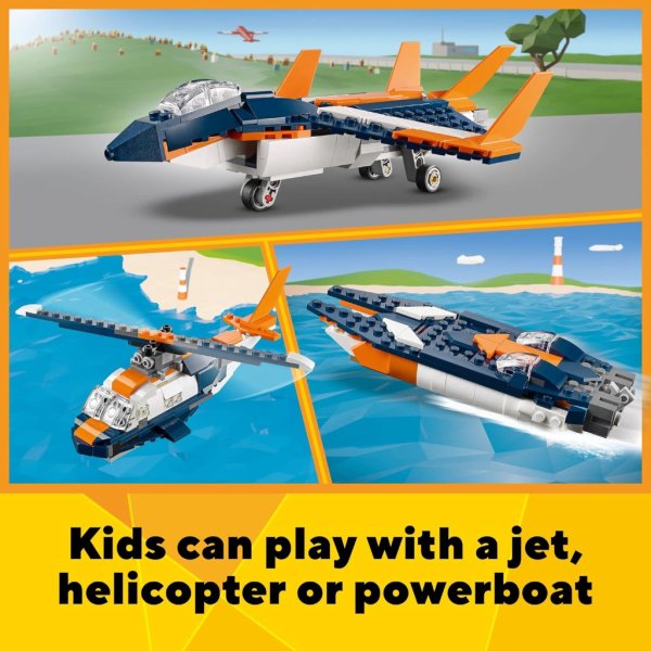 lego creator 3in1 supersonic jet 31126 building kit (1)