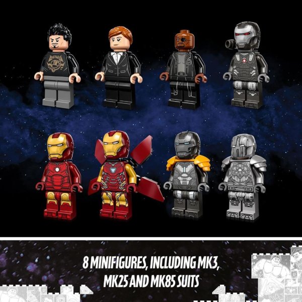 lego marvel iron man armory toy building set 762163