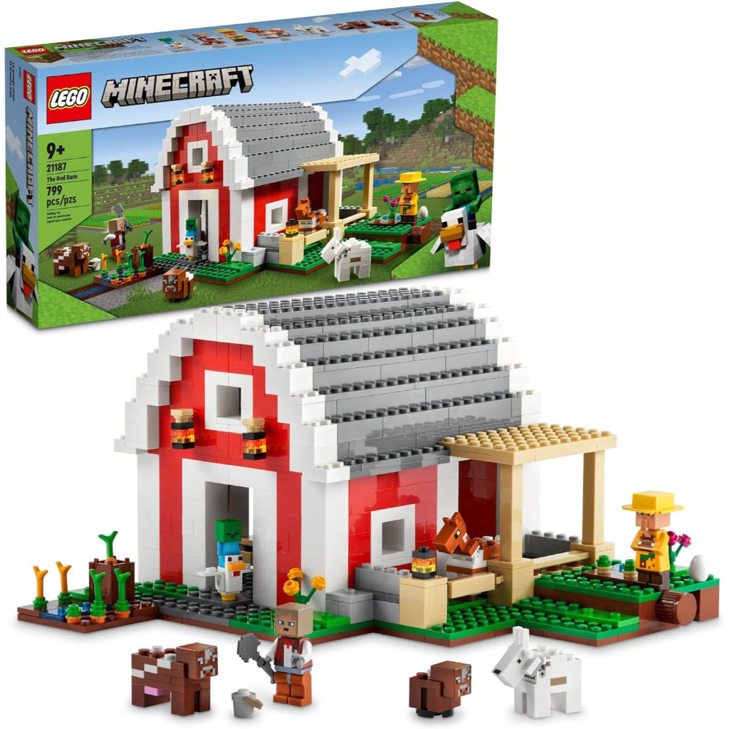 lego minecraft the red barn farm house toy 211873