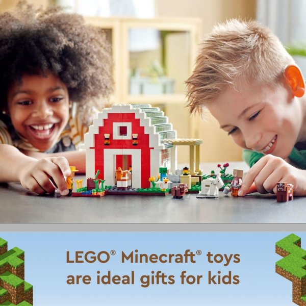 lego minecraft the red barn farm house toy 211876