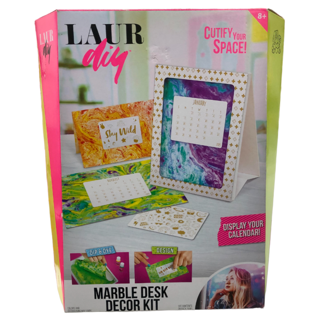laur diy marble desk decor kit