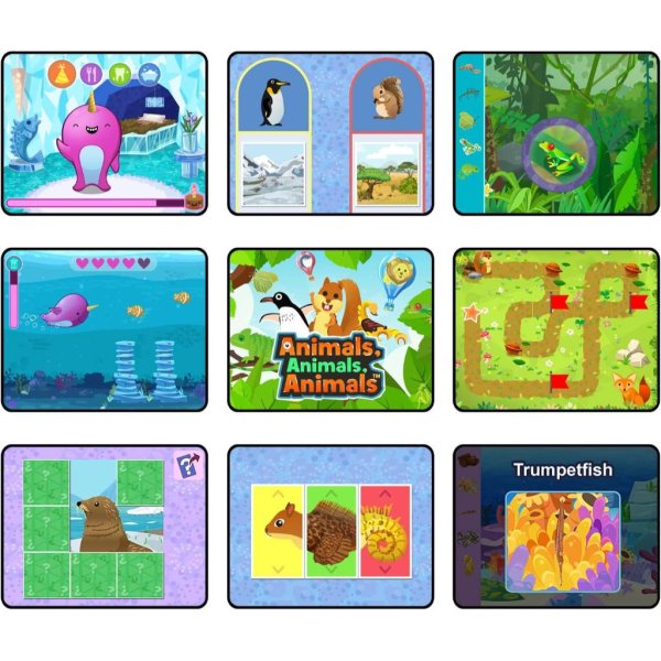 leapfrog rockit twist dual game pack: penelope penguin: pet detective and animals5