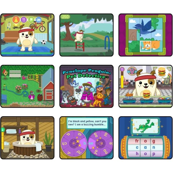 leapfrog rockit twist dual game pack: penelope penguin: pet detective and animals6