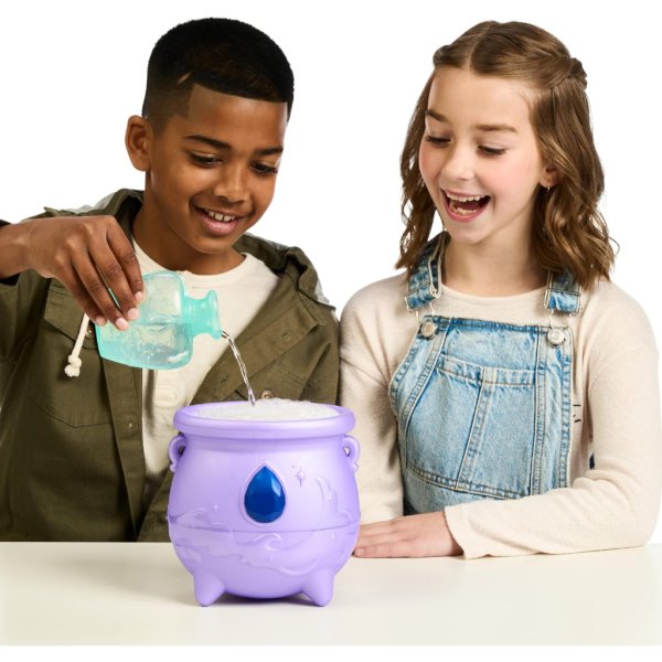 magic mixies color surprise magic cauldron. reveal a mixie plushie from the fizzing cauldron and discover 6 magical color change surprises11