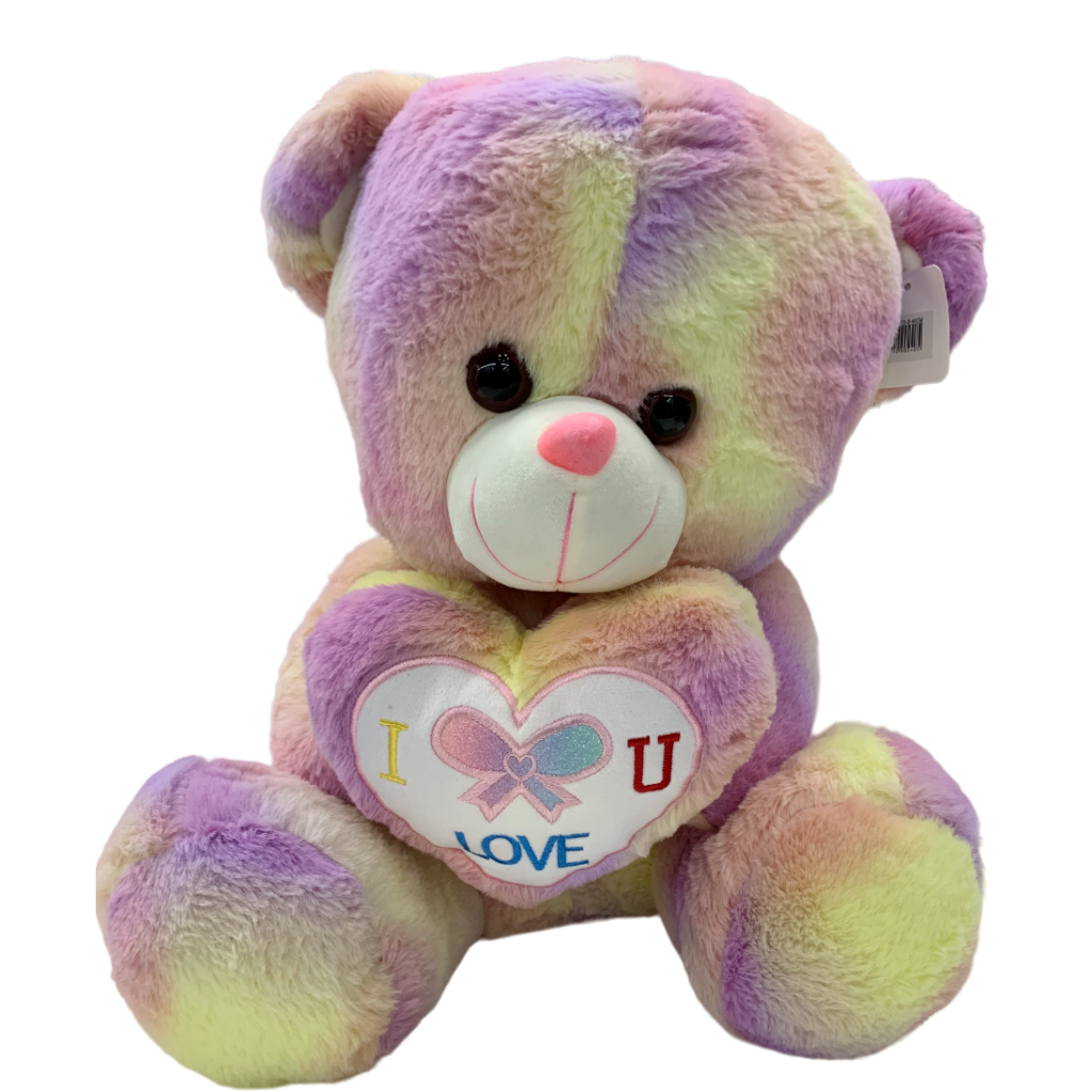 ombre i love u teddy plush