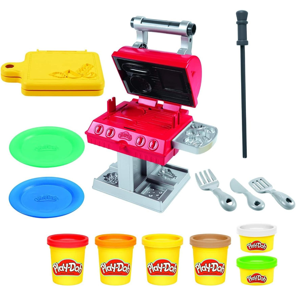 playdoh kitchen creations grill n stamp playset2