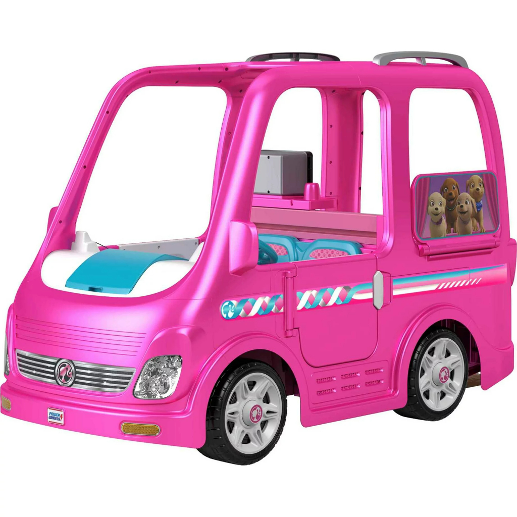 power wheels barbie dream camper battery powered ride on (3)