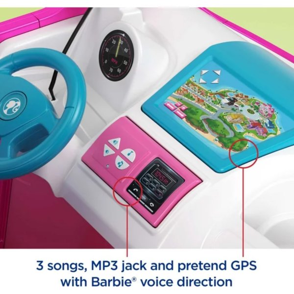 power wheels barbie dream camper battery powered ride on (4)